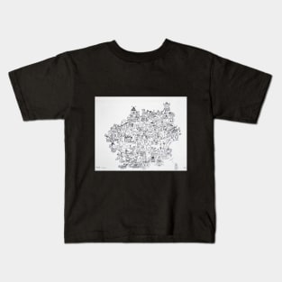 Think - Pen and ink. Kids T-Shirt